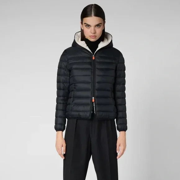 Save The Duck Women’s Gwen hooded puffer jacket - Picture 4 of 6